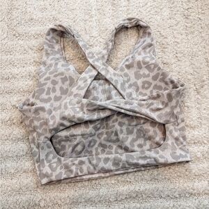 Women’s Leapord Print Sports Bra - Size Medium